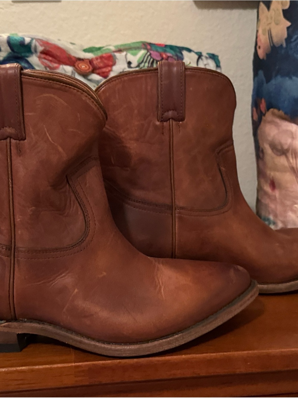 Frye Brown Leather Ankle Boots - Picture 7 of 8